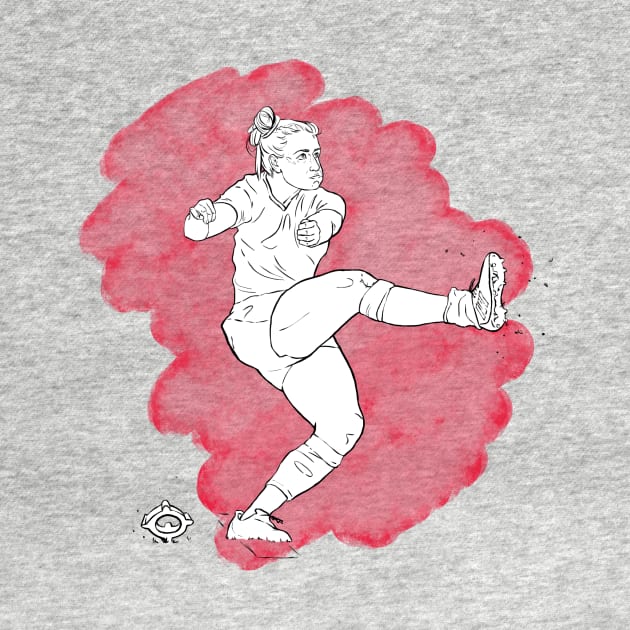England Red Roses Rugby Player - Emily Scarratt by JodieCWells